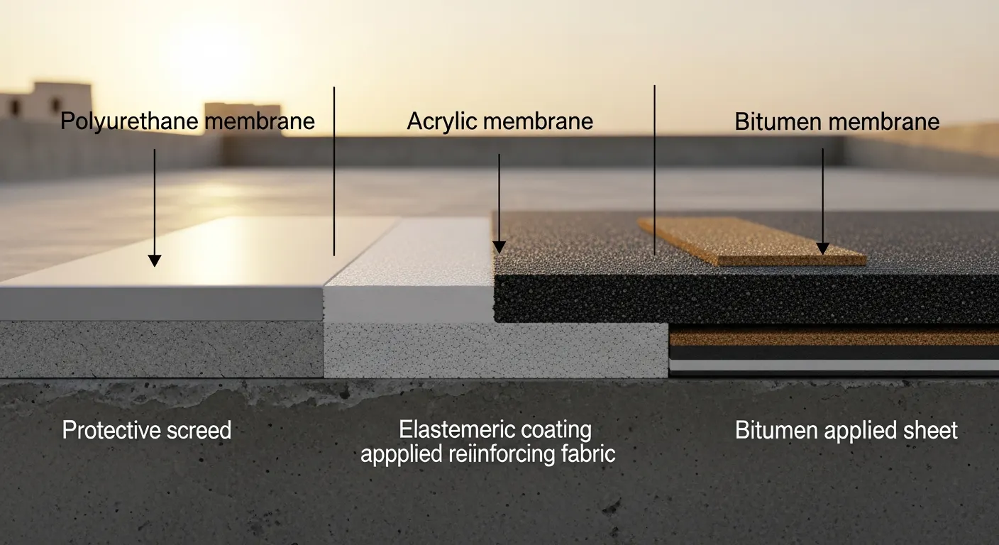 Comparing Waterproofing Methods for Flat Roofs in the Middle East