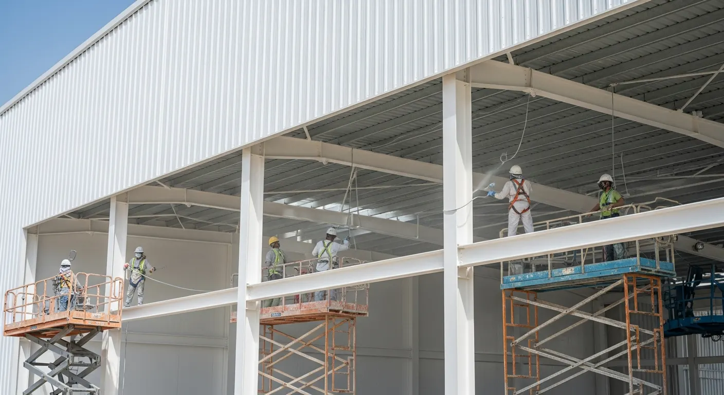 Thermal Coating for Steel Structures and Industrial Buildings in UAE