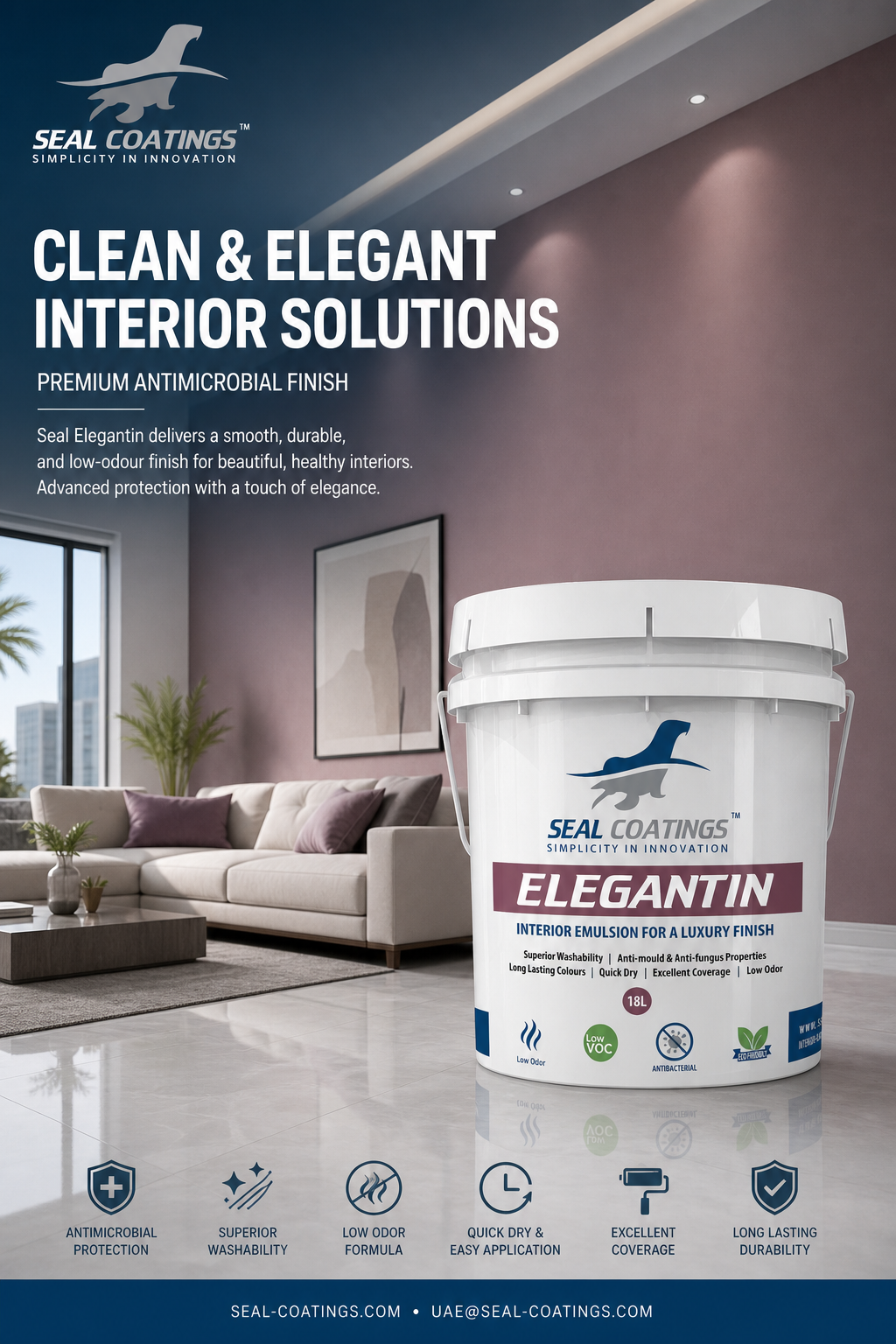 Introducing Seal Elegantin: Redefining Interior Paints with Style and Protection