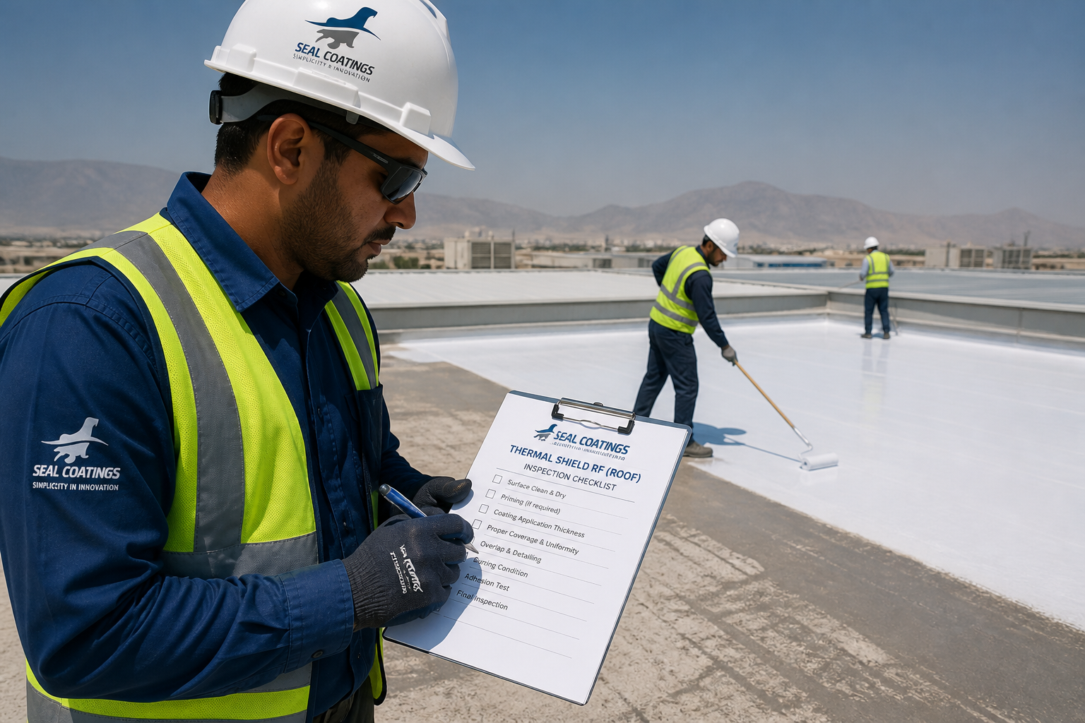 Inspection Checklist After Applying Thermal Shield RF (Roof) on Ras Al Khaimah Construction Sites